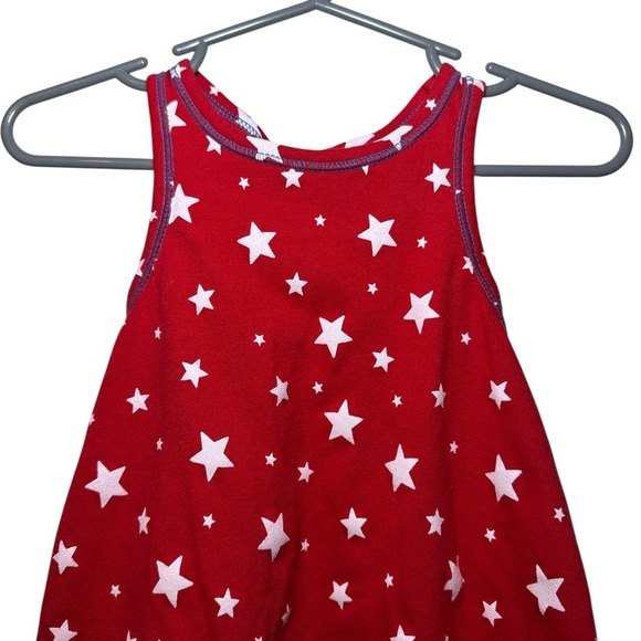 Cat & Jack Toddler Girl Red White and Blue Stars Racerback Dress Size 18 Months - Picture 3 of 9